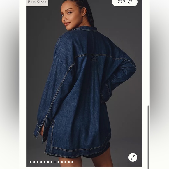 PILCRO HALF BUTTON TUNIC SHIRT SZ 3X - Picture 5 of 10